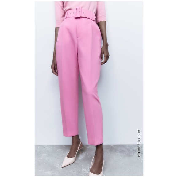 ZARA Belted Pants - Picture 2 of 4